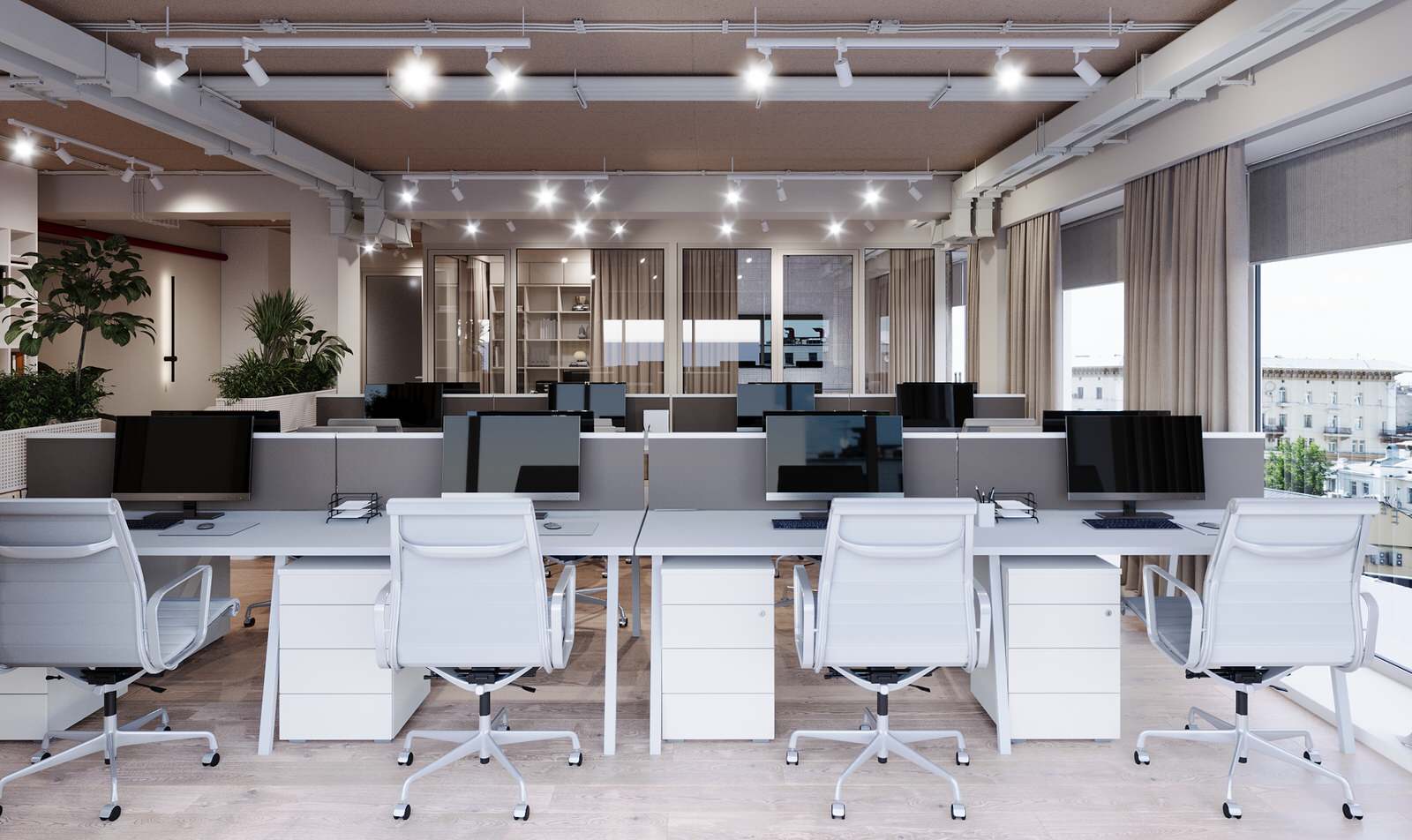 Визуализация офисного помещения