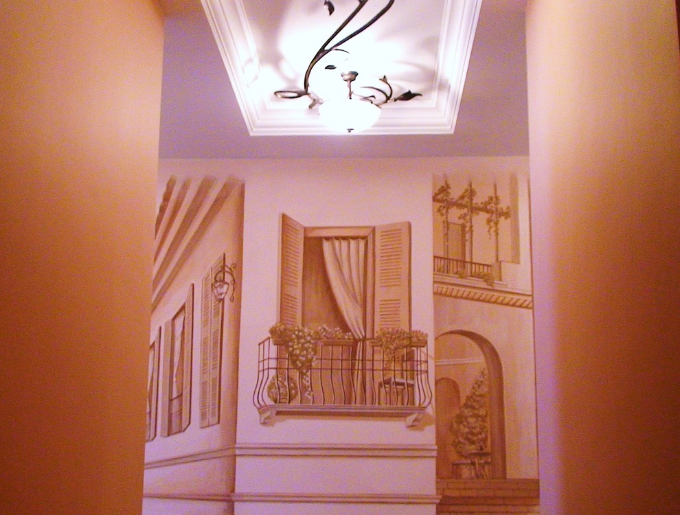 дворик/Прованс /биллиардная/ барная стойка/дуб. Роспись/альфрея/акрил