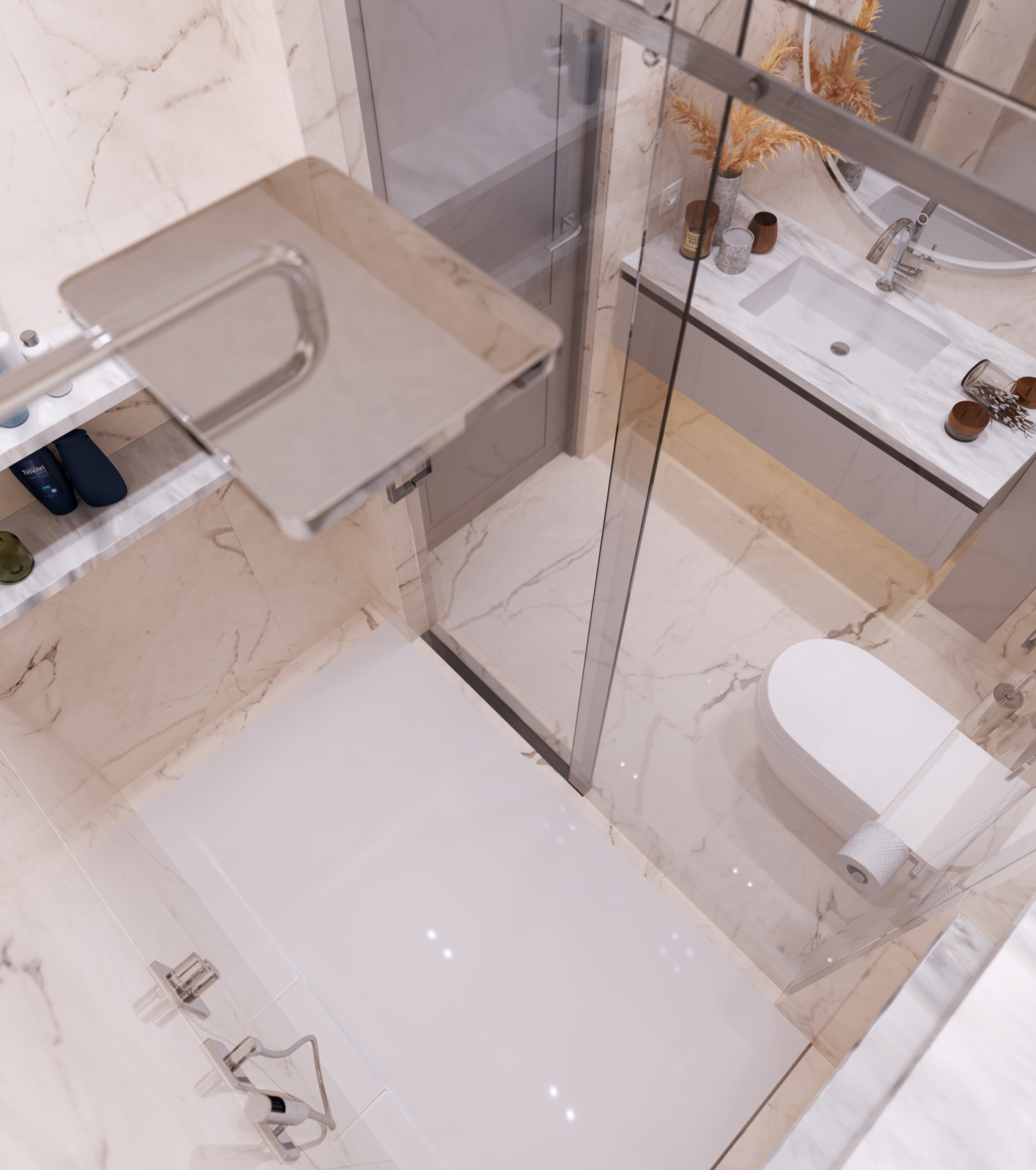 Дизайн интерьера квартиры. 168 кв.м. Soft contrasts.