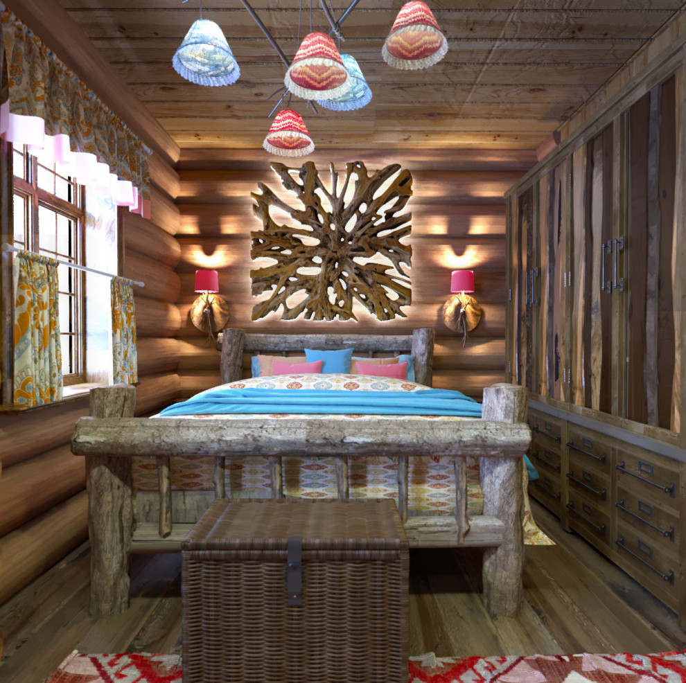 Гостевой деревянный домик, 2 этажа,