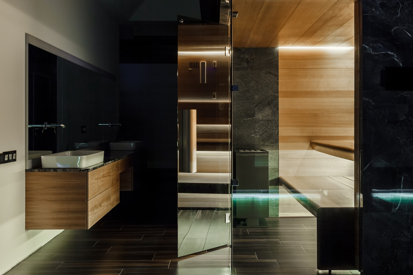 Сауна в частном доме.