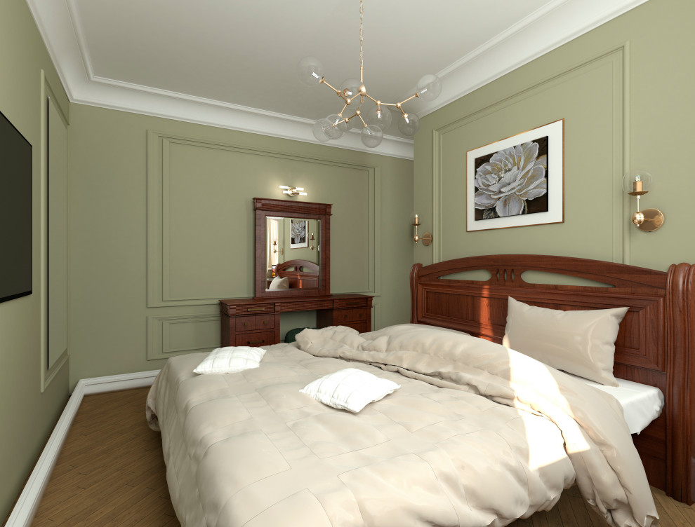 Сложное зонирование: спальня+кабинет+коридор. Обновление лоджии и детской.