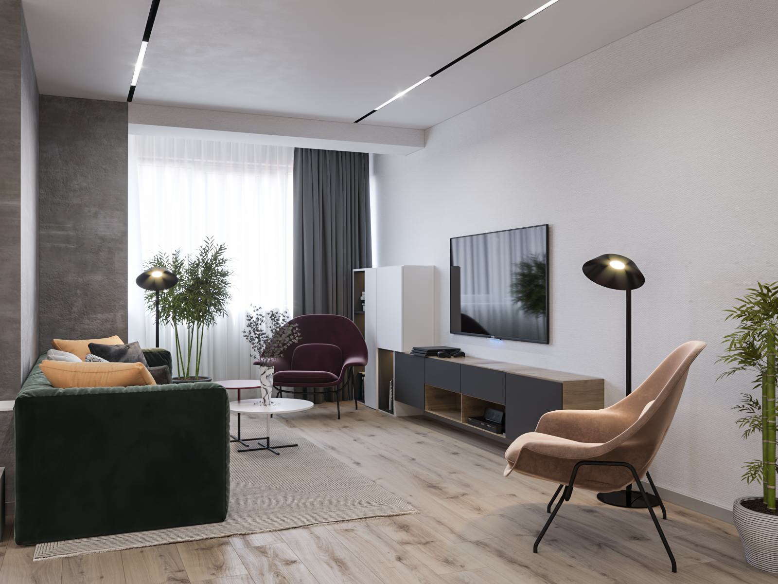 Квартира 100м2 _Grey style