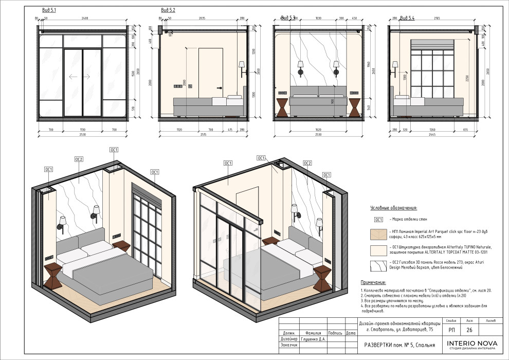 Дизайн-проект квартиры в современном стиле