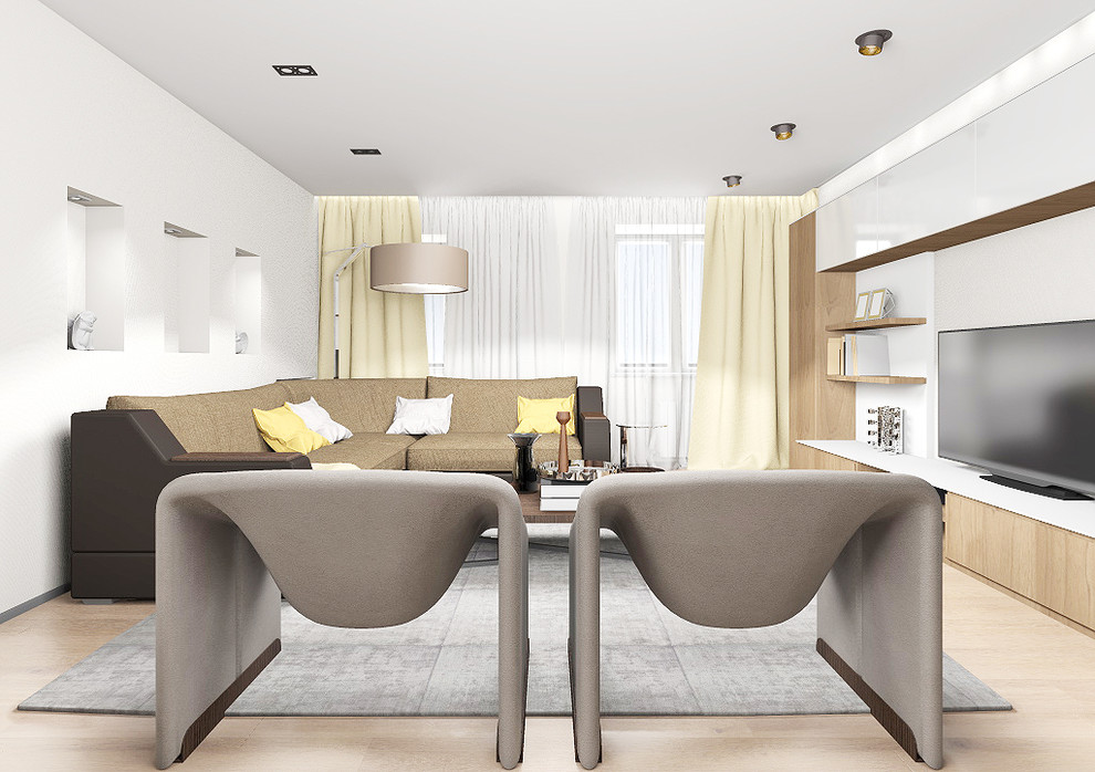 Гостиная с солнечными акцентами