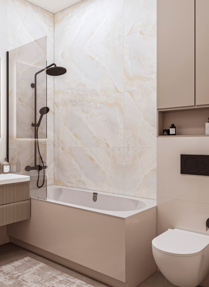 ЖК Level Нагатинская. Ванная комната 3м2