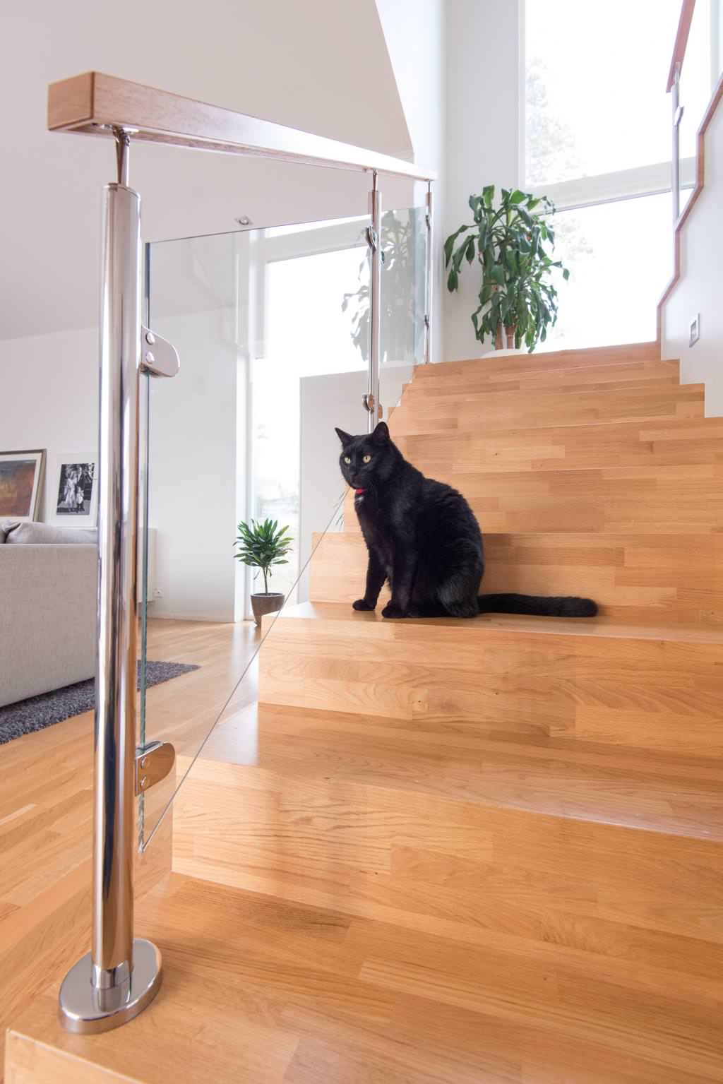 Лестничные перила в частном доме