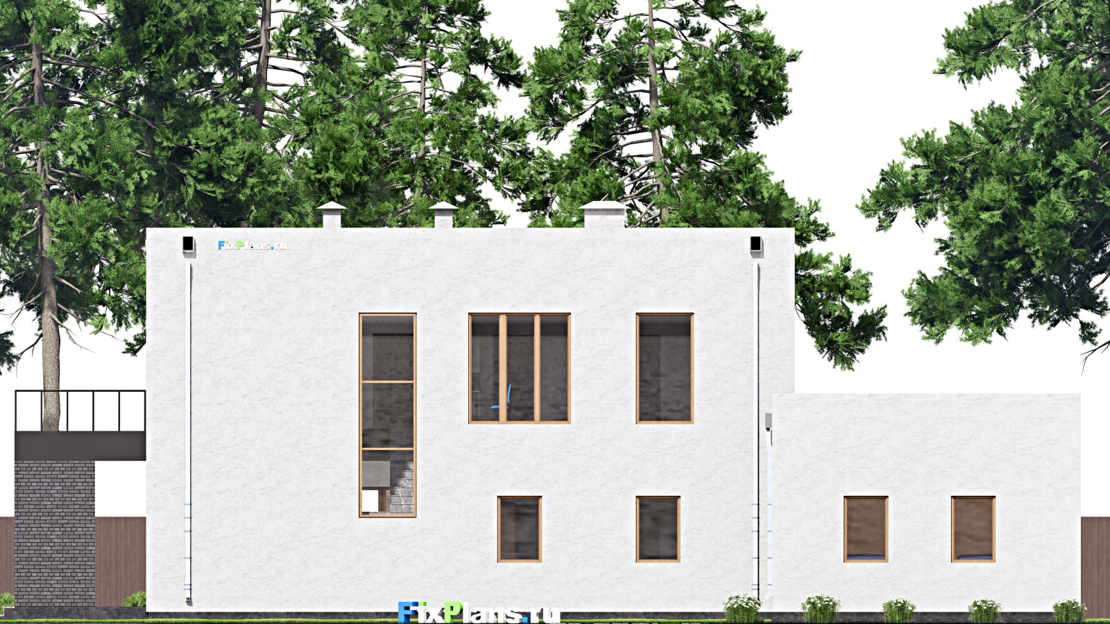 Проект двухэтажного дома 18х24 м S482м2 F-15254