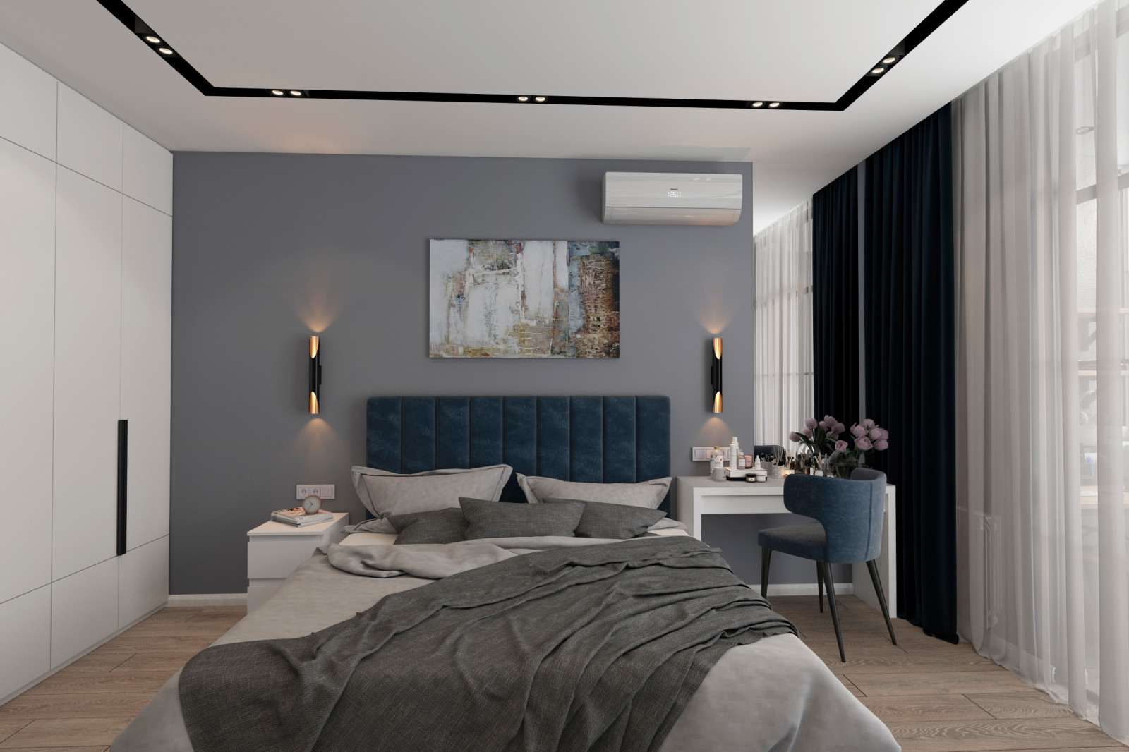 Дизайн 3-х комнатной квартиры в ЖК "Аврора-парк", г.Краснодар