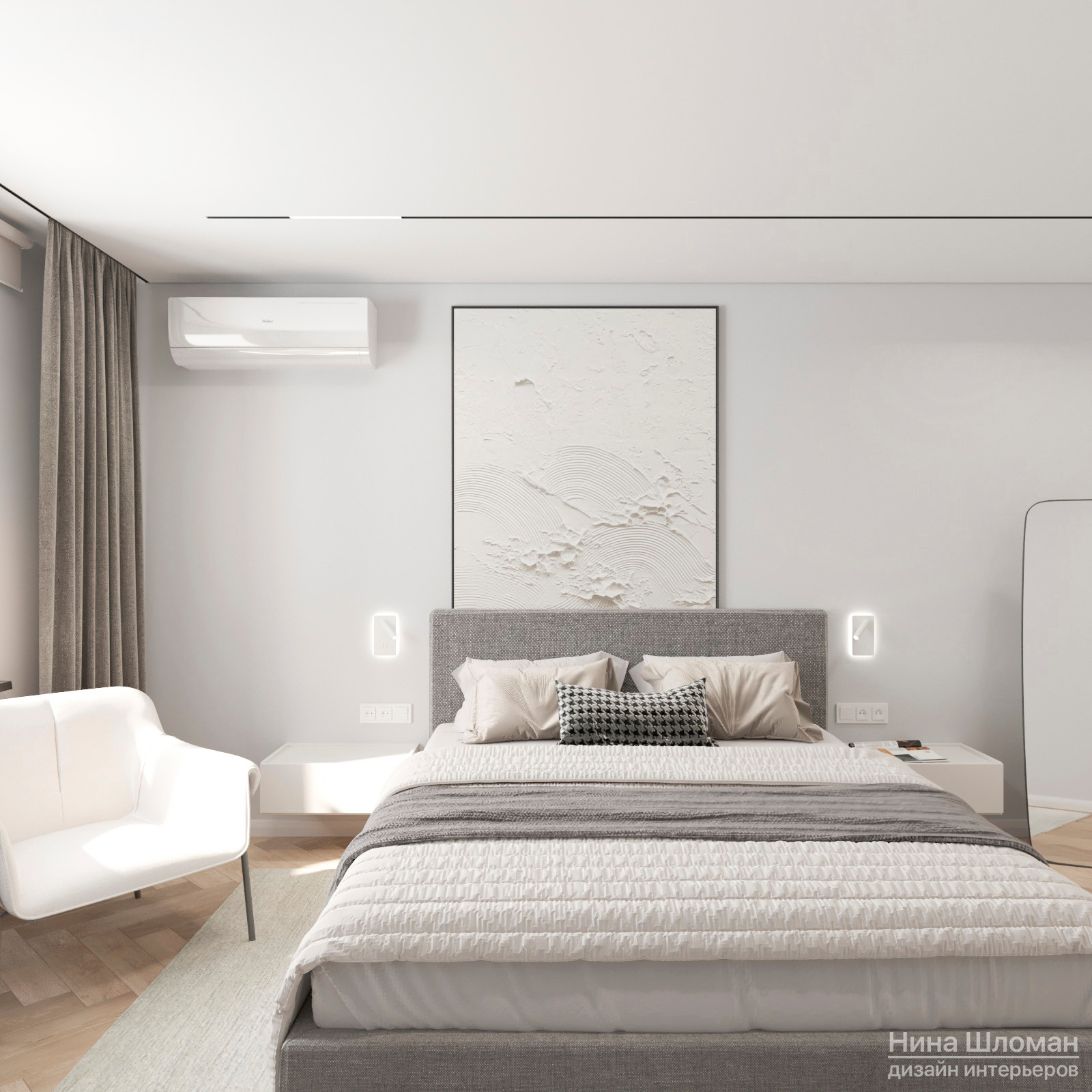 Светлый современный интерьер в старом фонде