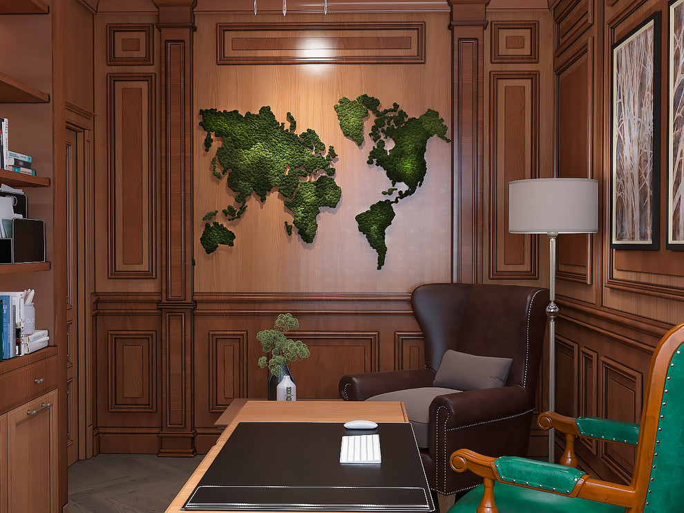 Интерьер кабинета в з.п. Бавария от Унистрой