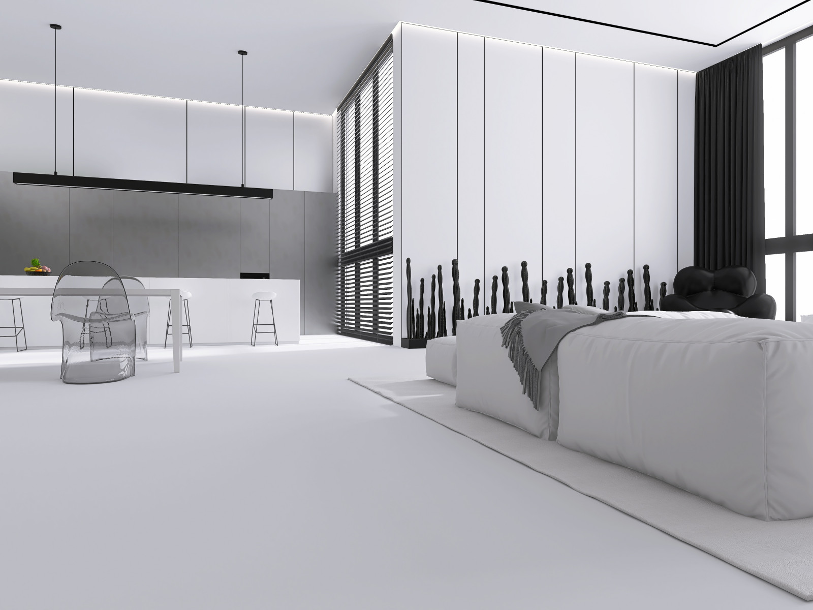 Минималистичная гостиная с акцентами арта Проект для квартиры в современном стил