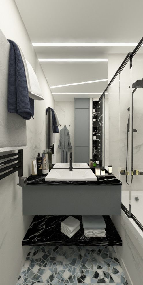 Трехкомнатная квартира в современном стиле в г. Новороссийск