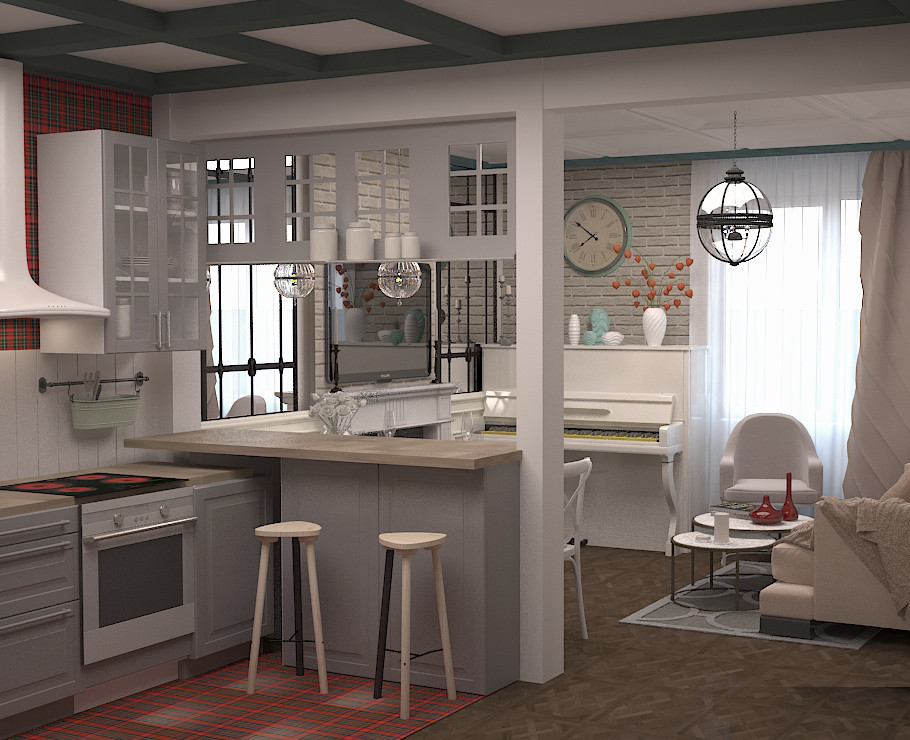 кухня-гостиная