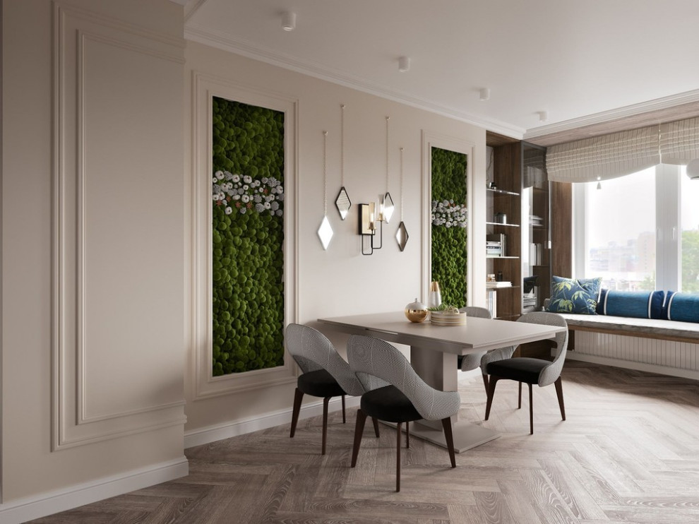 Дизайн интерьера квартиры в современном стиле в ЖК «Царская столица», 107 кв.м.