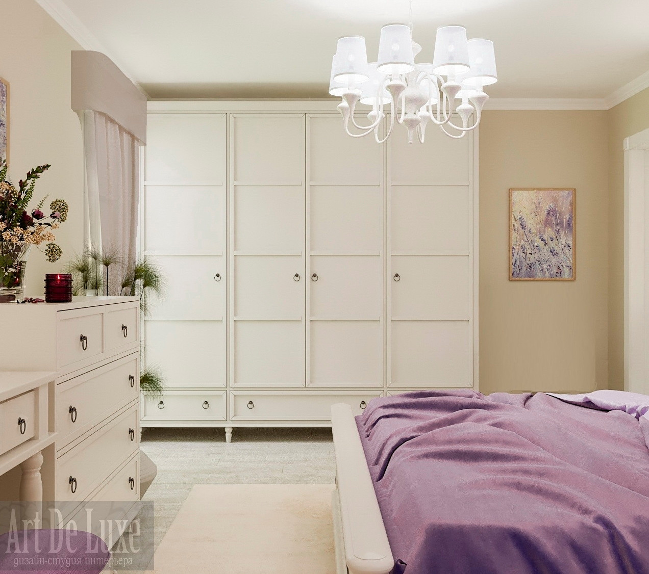 Обложка проекта: Спальня в частном доме