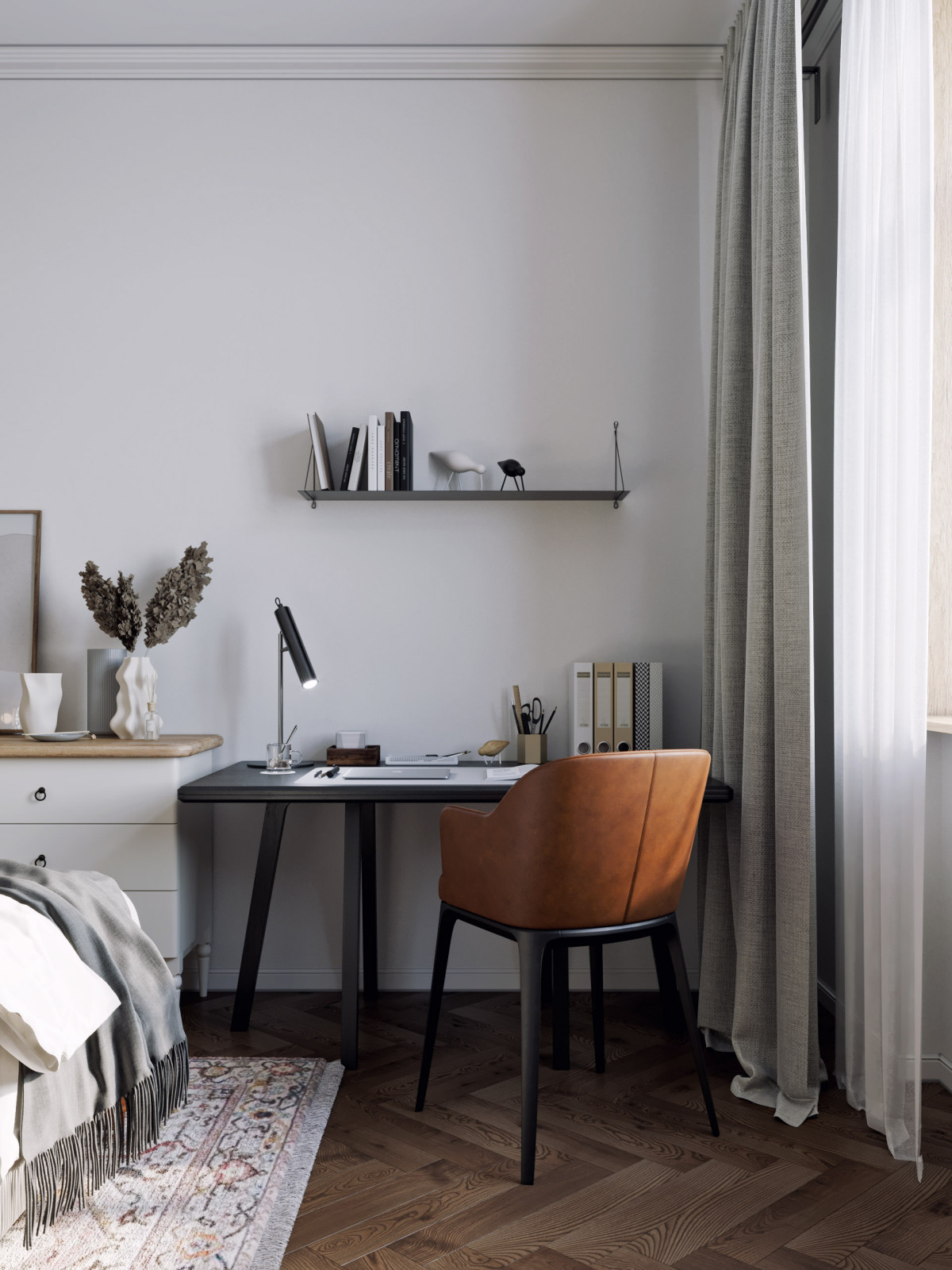 Скандинавский интерьер с яркими акцентами