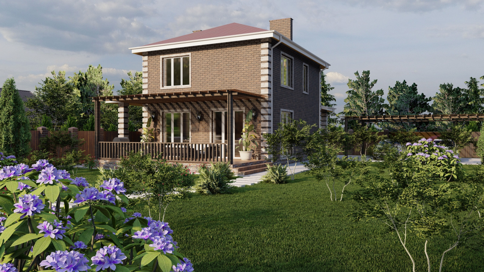 Двухэтажный дом 220 квм