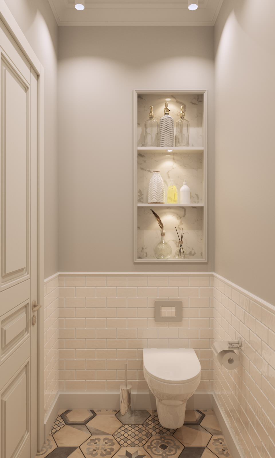 Мягкий эклектичный интерьер квартиры 205 кв.м.