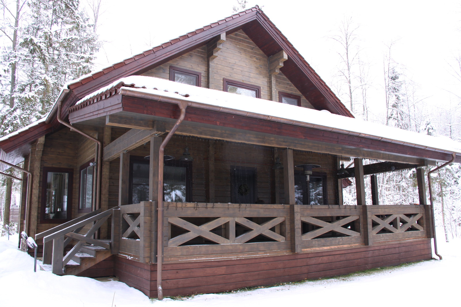 Дом из клееного бруса "Мезонин"