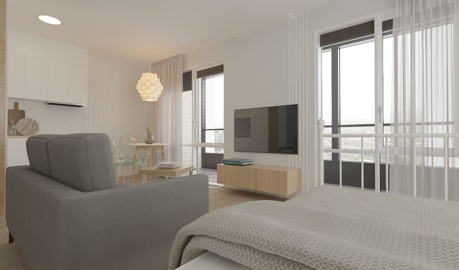 Обложка проекта: Студия для молодой девушки