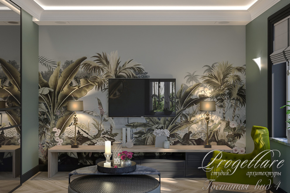 Дизайн интерьера загородного  дома в Рощино