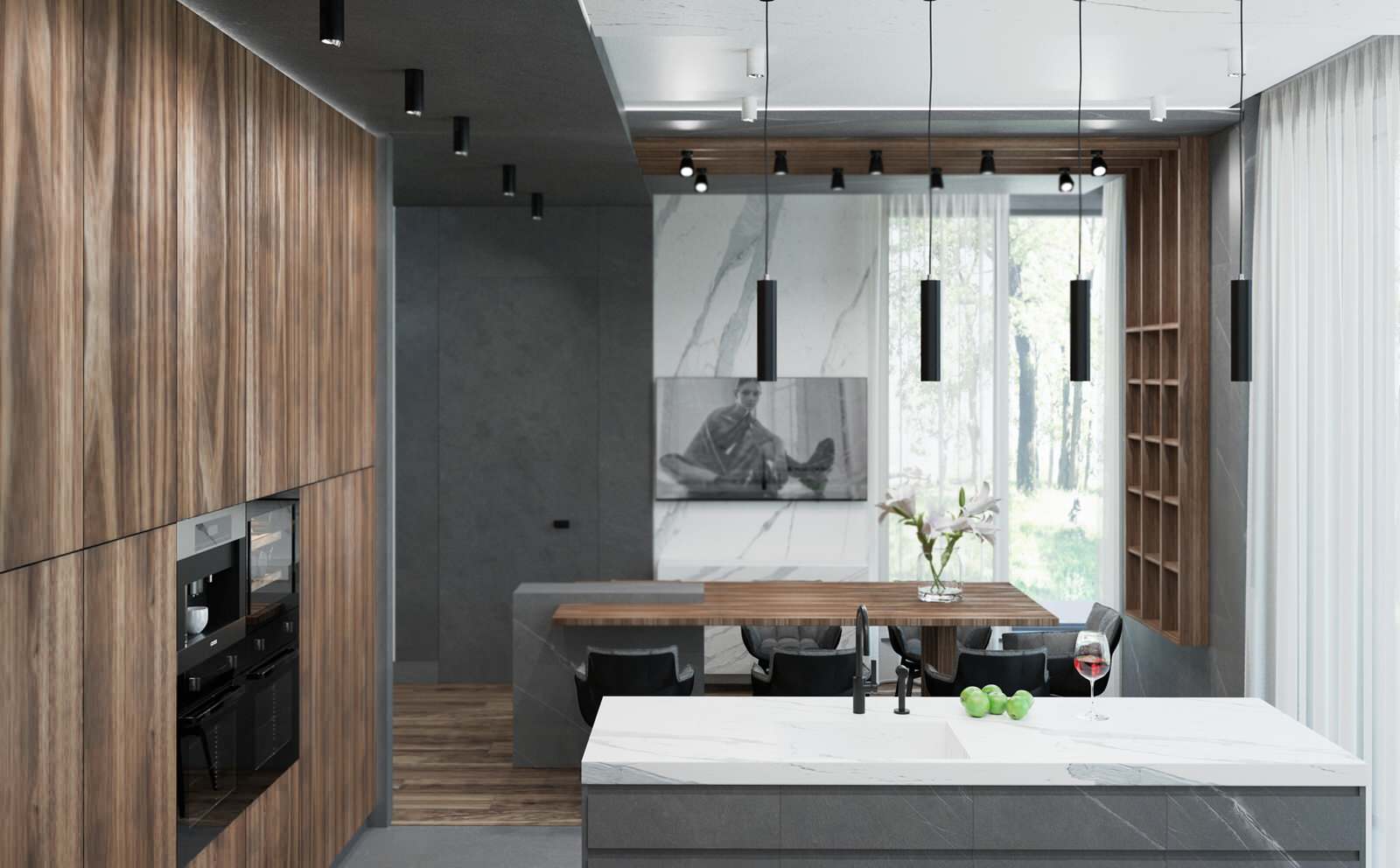 Villa in stile moderno minimalismo 2019.