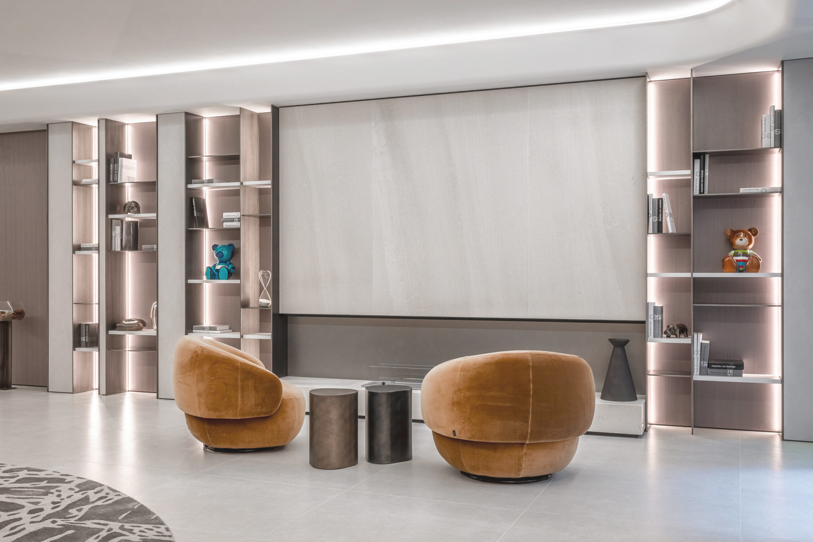 Fusion modern. Interior design of a villa in Monte-Carlo