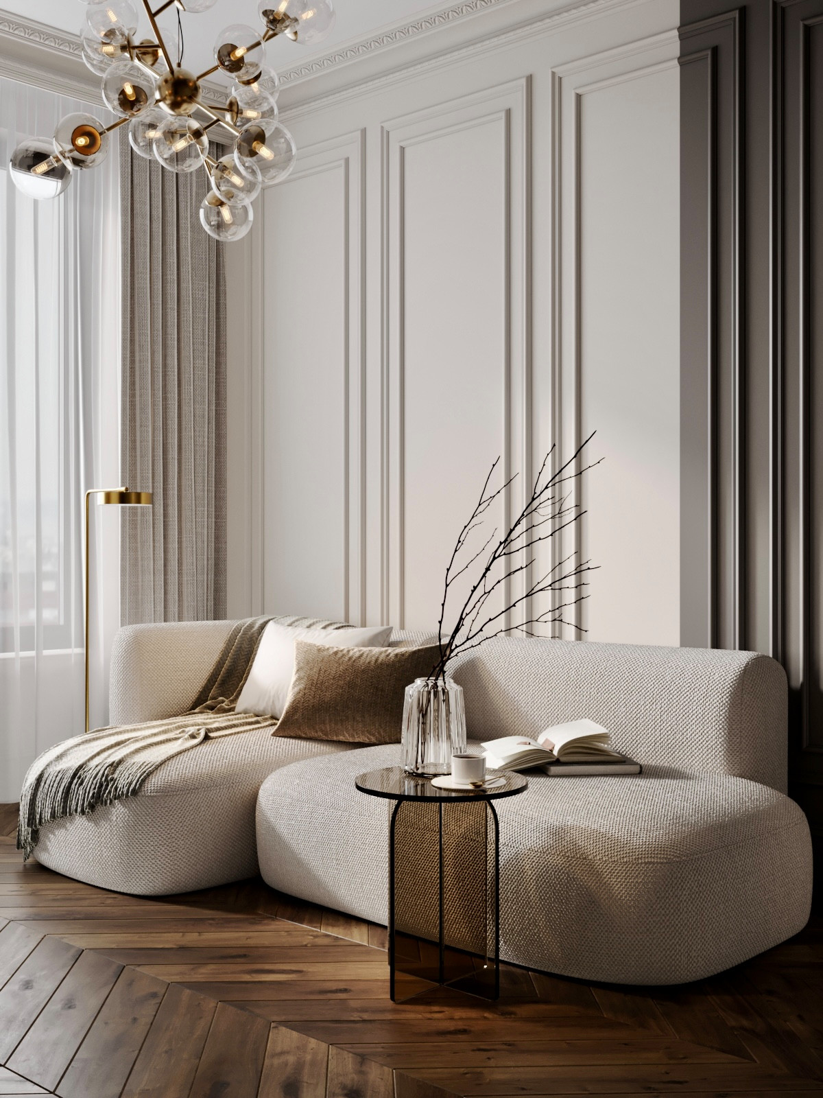 Квартира для сына дизайнера с хорошим вкусом. Вариант 2