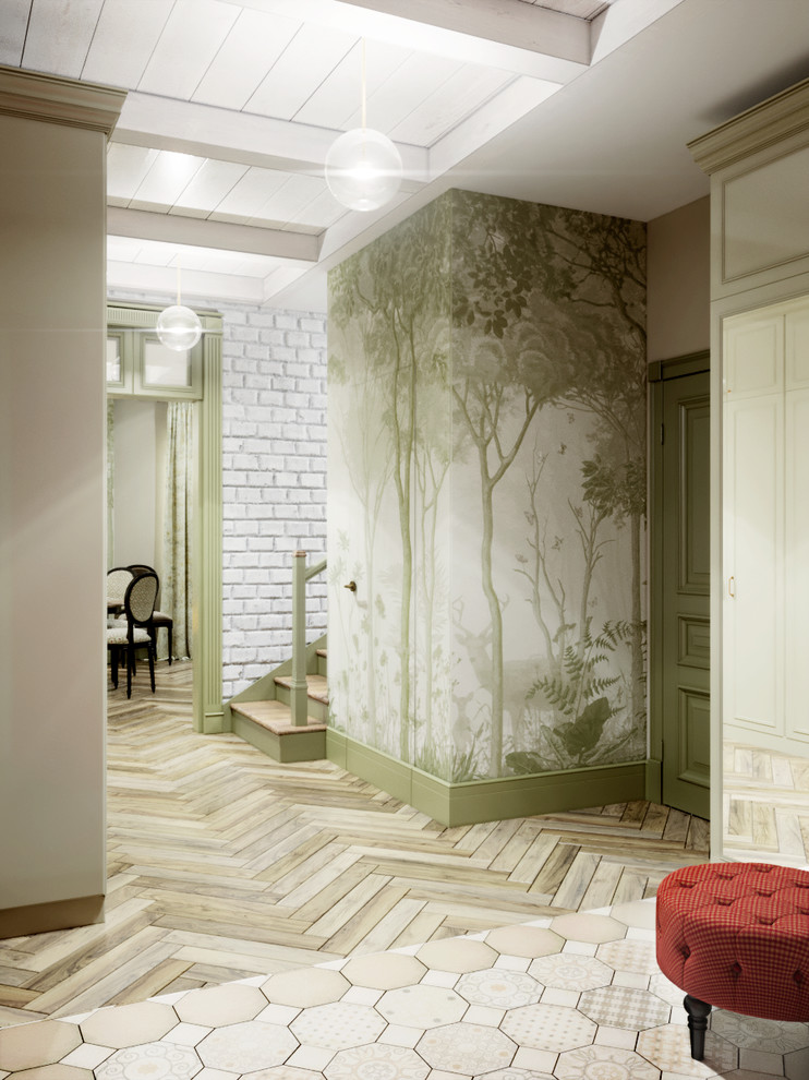 Загородный дом в оливковых тонах