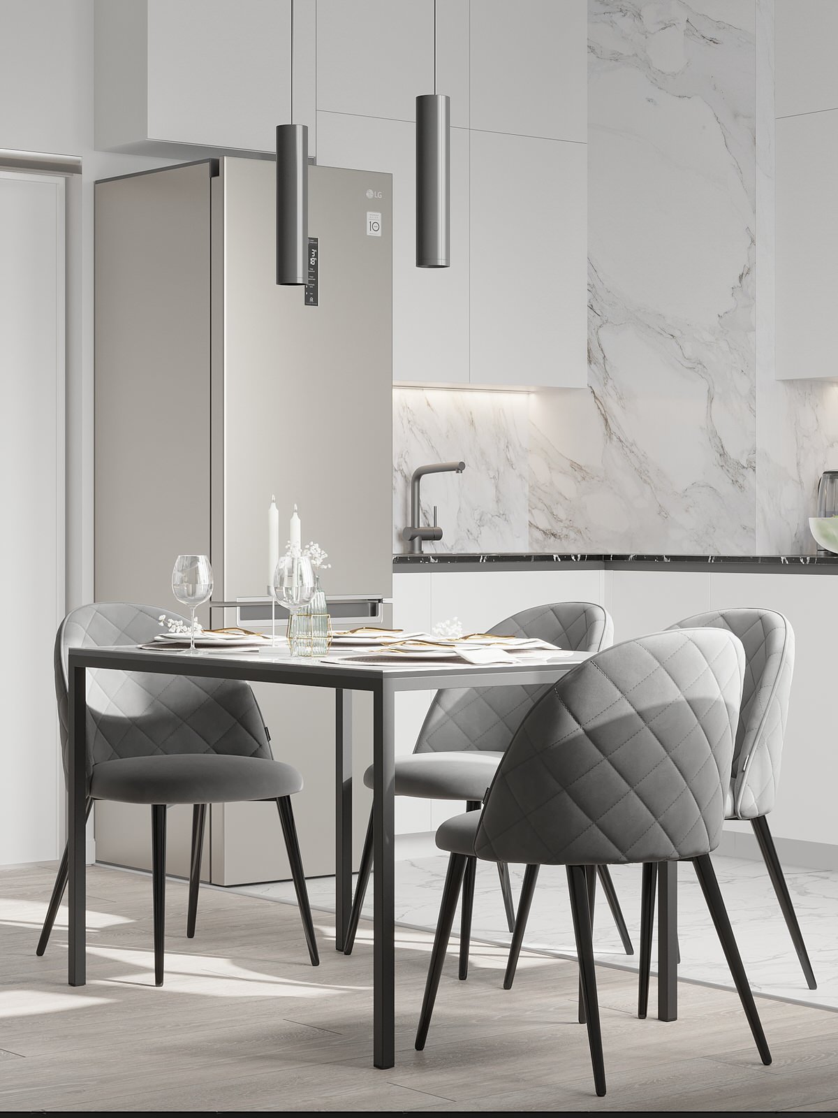 Кухня-гостиная в современном стиле