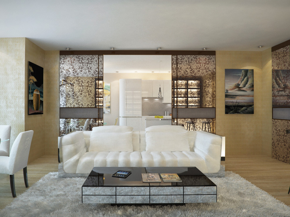 Обложка проекта: Трехкомнатная квартира 136 кв. метра в современном стиле ЖК «Дубровская Слобода»