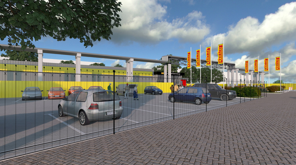 Дизайн и благоустройство территории для шинного завода Pirelli