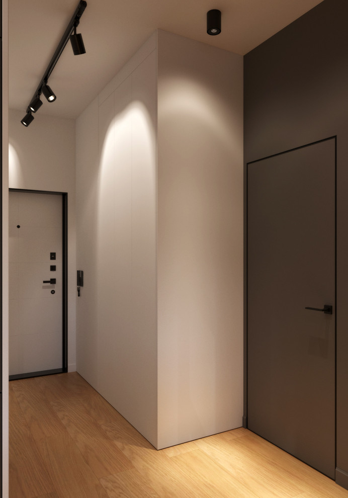 Квартира современном стиле с элементами лофта и легким оттенком минимализма