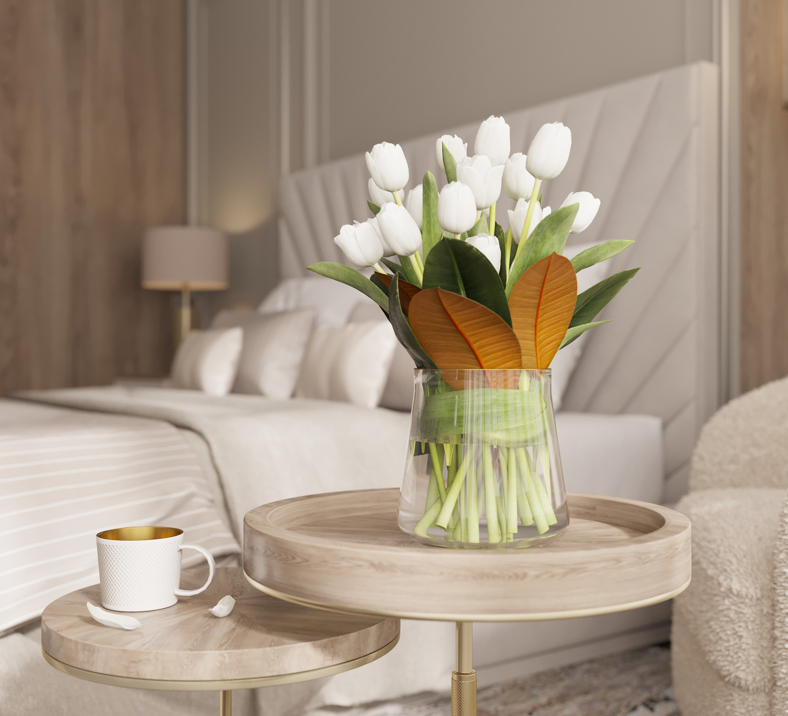 Спальня 19 кв.м  для молодой семьи. ЖК "Ситидом" г. Белгород