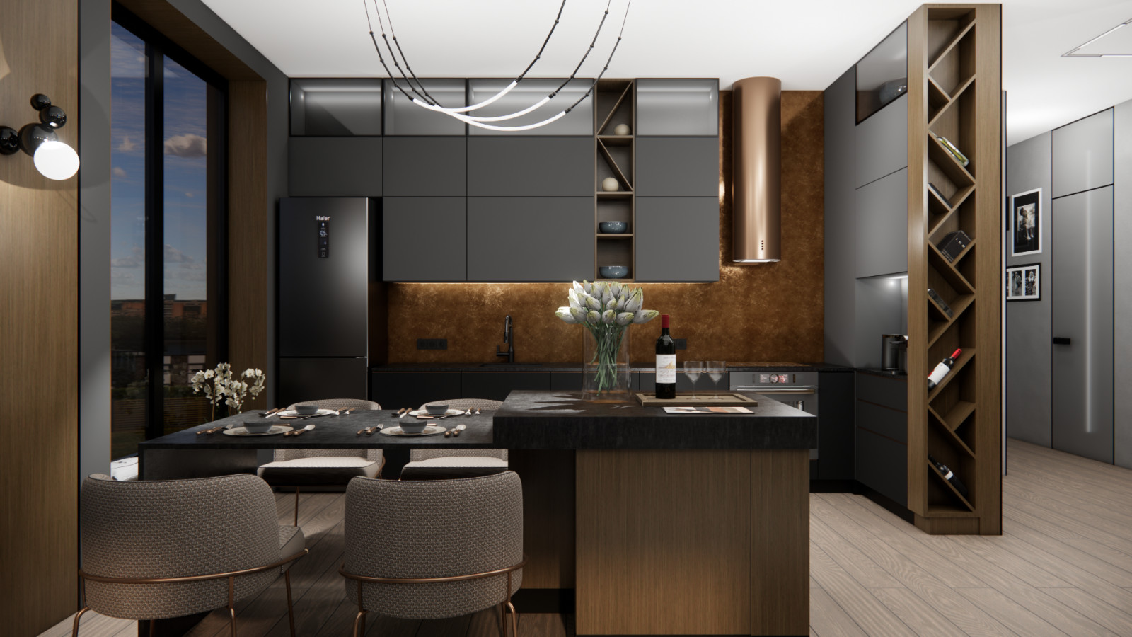 Варианты концепции дизайн-проекта квартиры