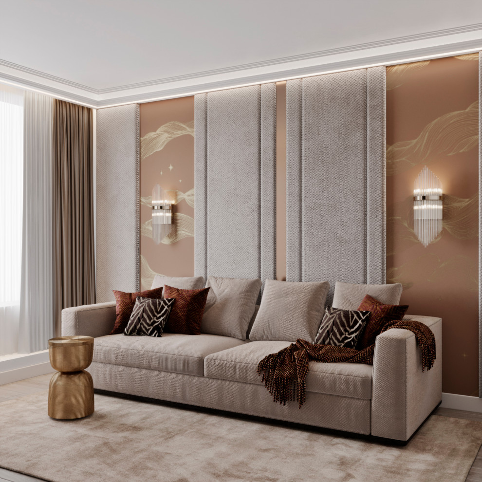 ДИЗАЙН ИНТЕРЬЕРА КВАРТИРЫ В ЖК СТОЛИЧНЫЕ ПОЛЯНЫ, 92 КВ.М