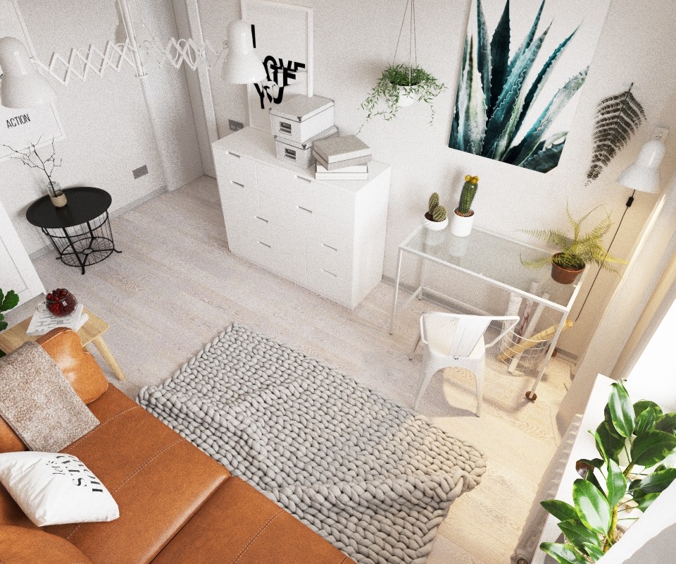 Интерьер квартиры в скандинавском стиле. Екатеринбург.