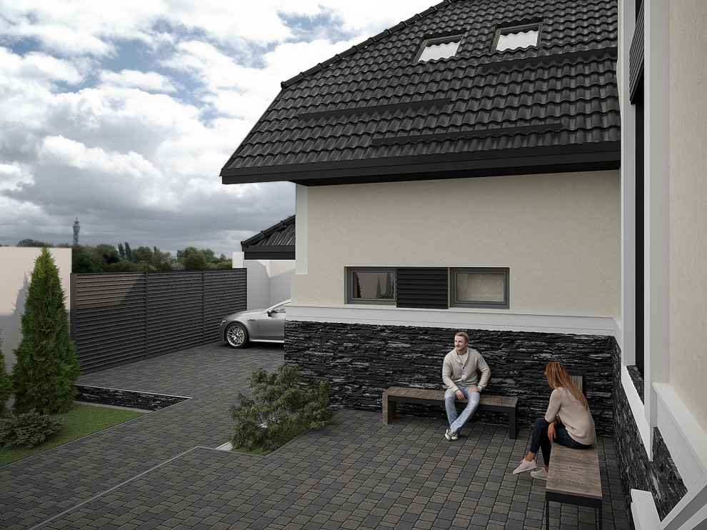 Дом с ландшафтом