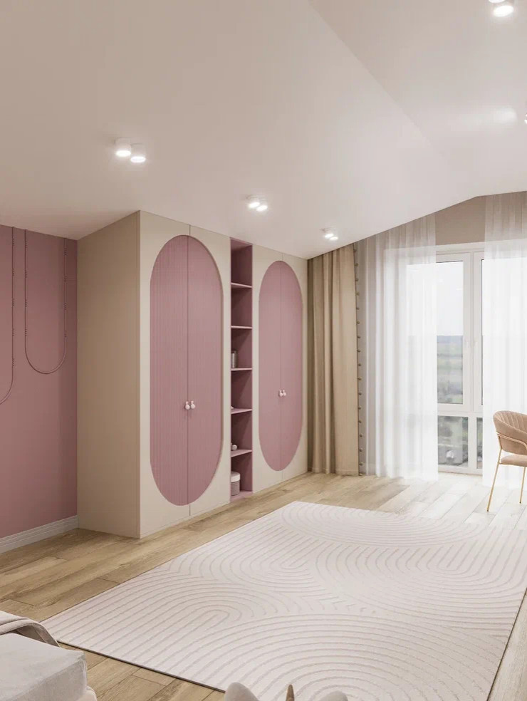 Спальня для девочки 20 кв.м.