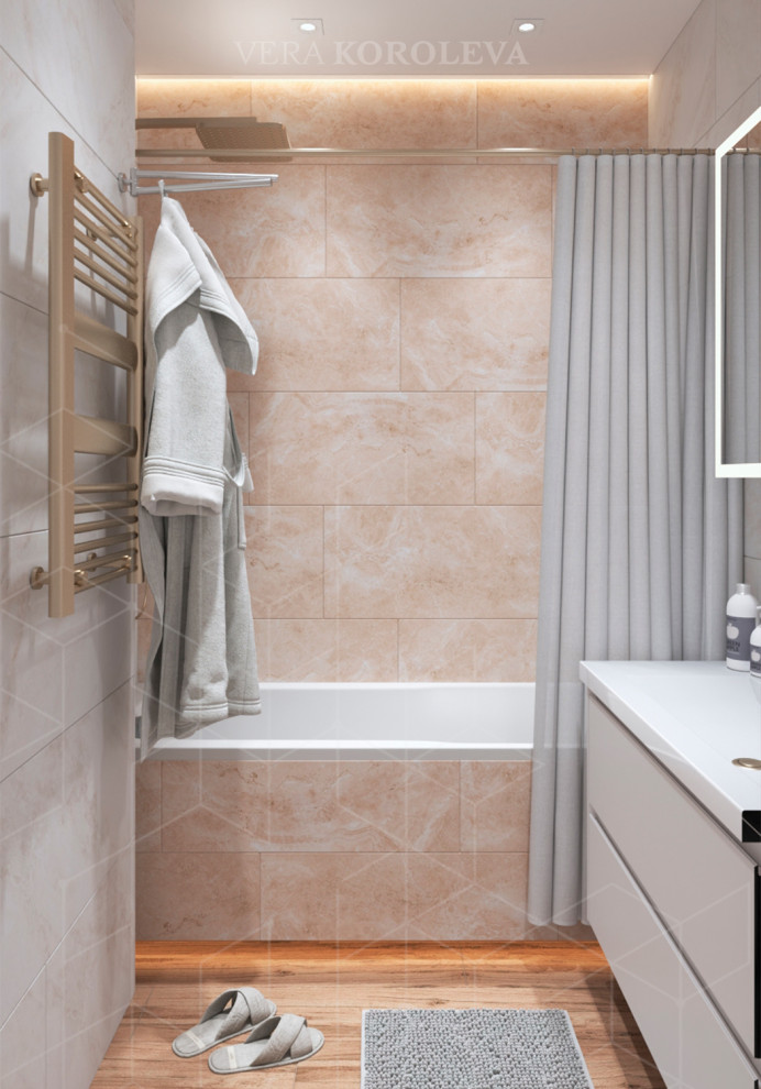 Дизайн-проект двухкомнатной квартиры для семьи с детьми в ЖК "Модум"