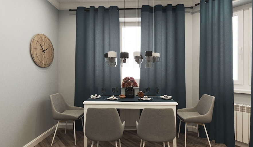 Кухня-гостиная в современном стиле