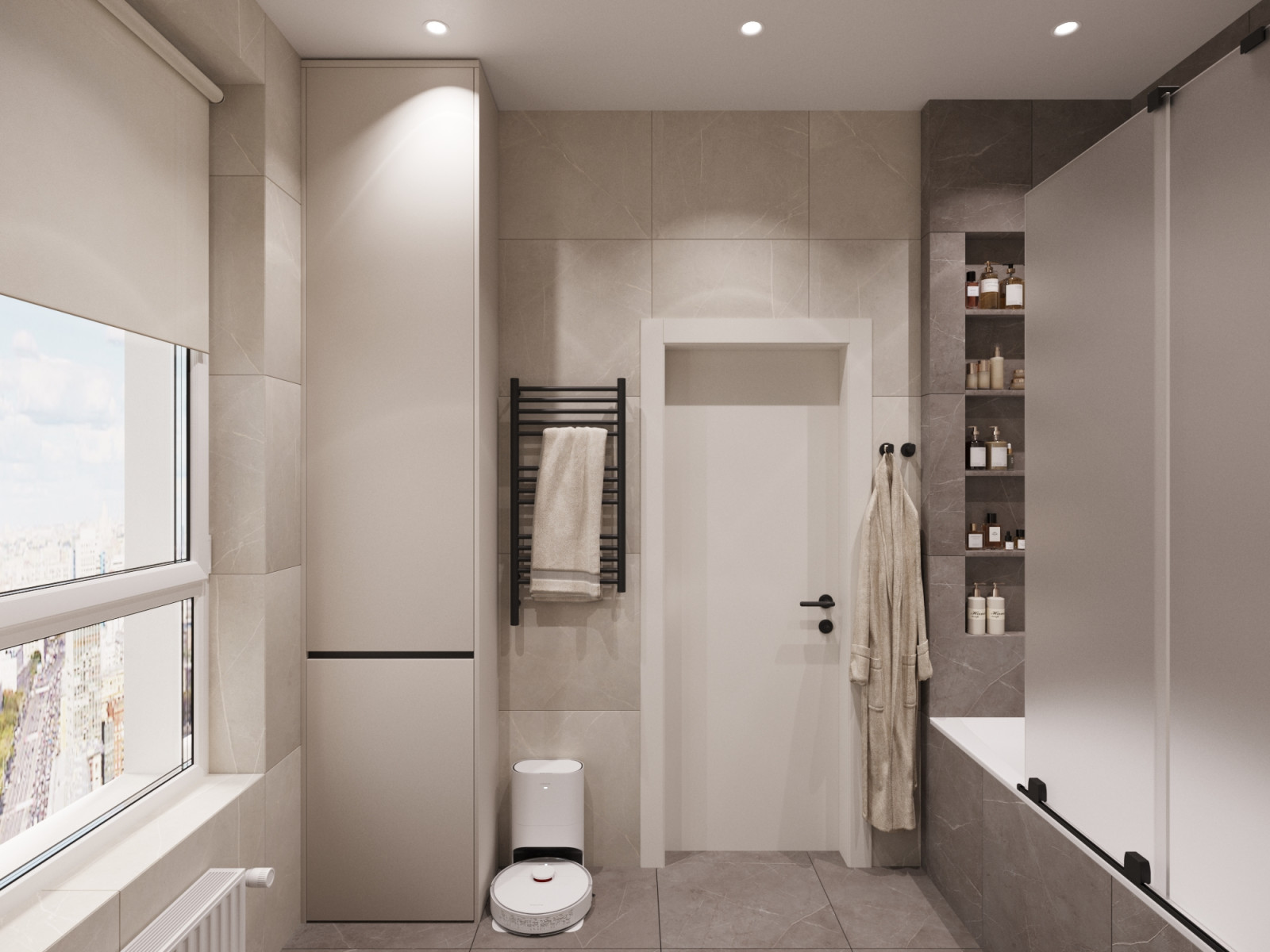 Дизайн интерьера евротрехкомнатной квартиры 65 м2