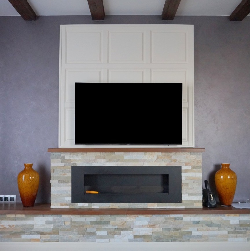 Реализованный интерьер загородного дома