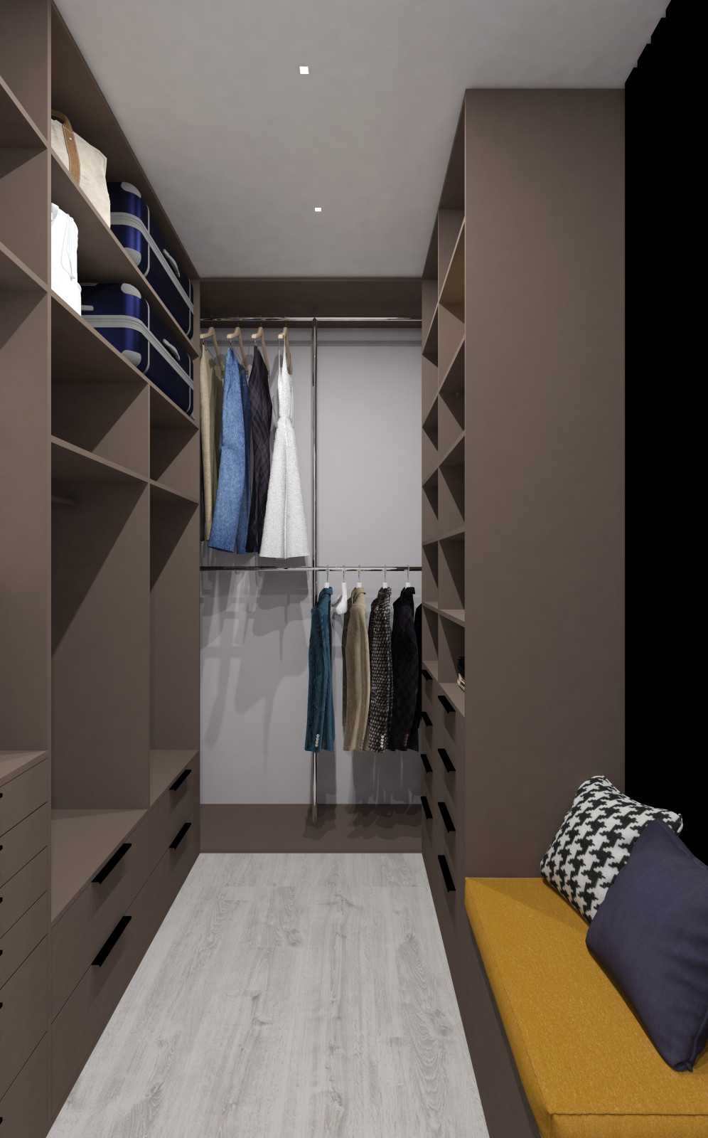 Гардеробная для семьи из 2х человек