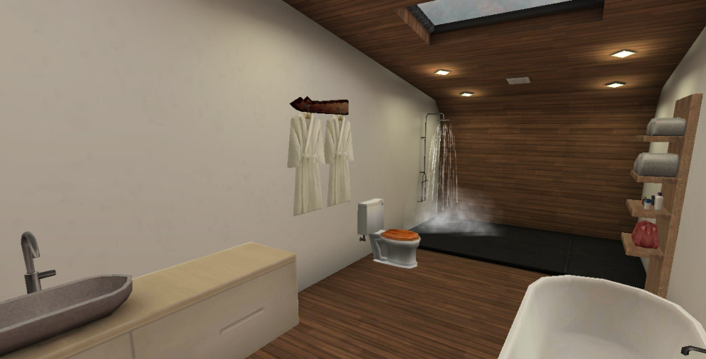 Обложка проекта: 3D проект дома в лесу