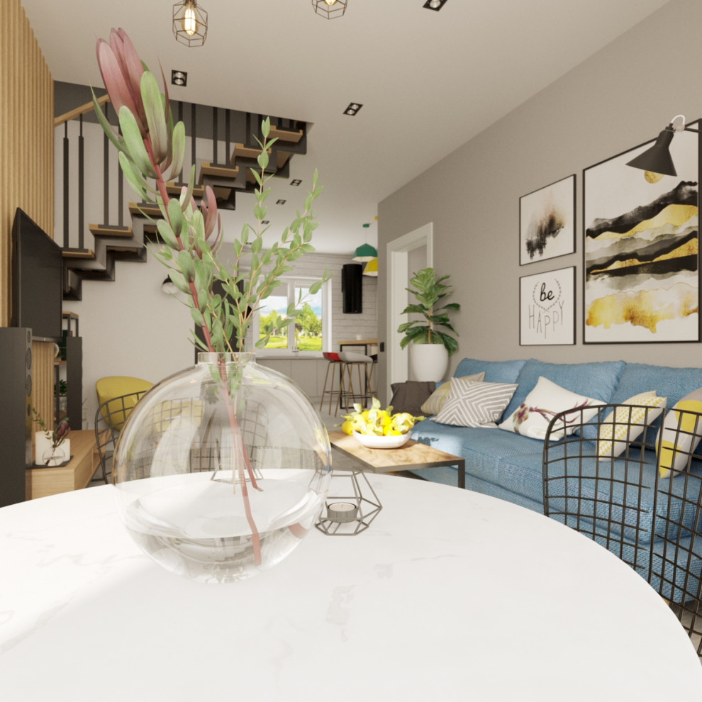 Яркие краски частного дома