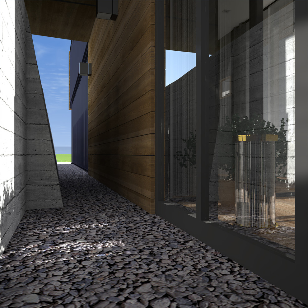 Дом из четырех 40-ft HC морских контейнеров. Интерьер