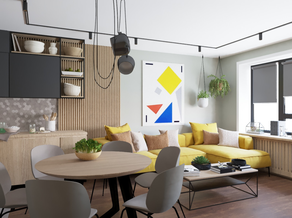 Лофт с абстракцией