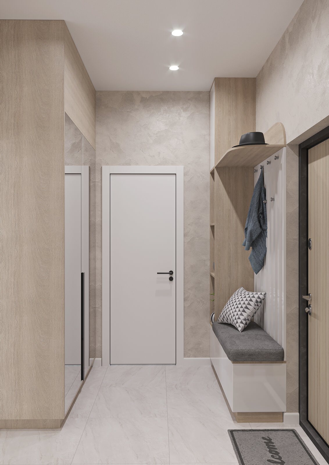 Innenarchitektur einer kleinen Wohnung